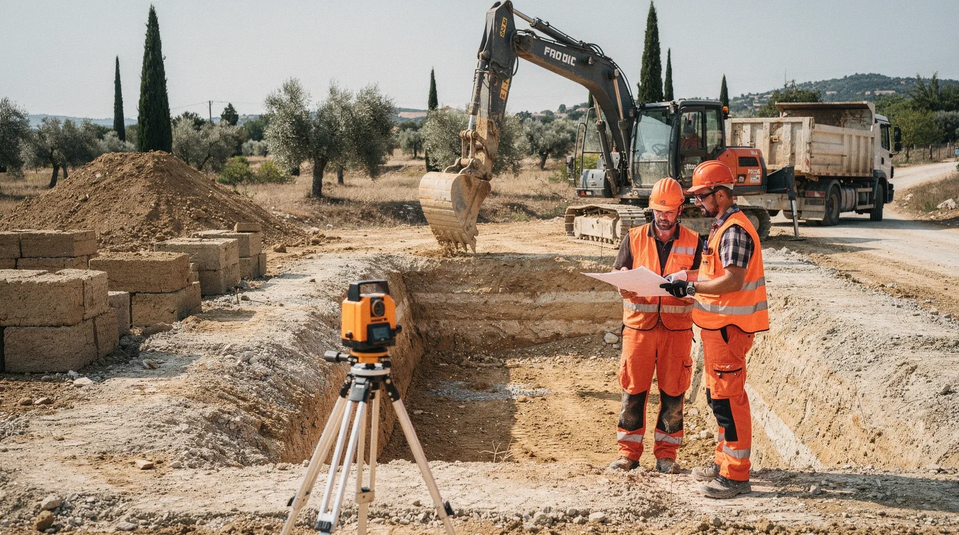 Chantier de terrassement professionnel en Haute-Garonne