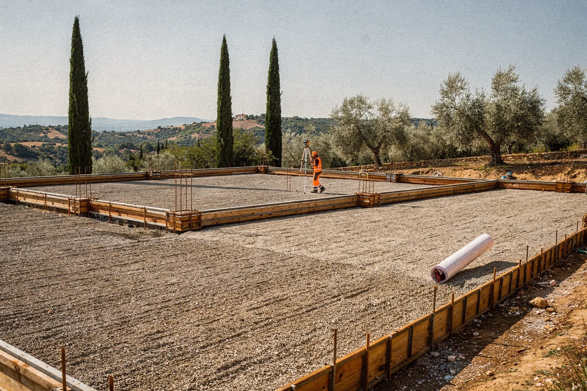 Après — Terrassement fondations maison neuve