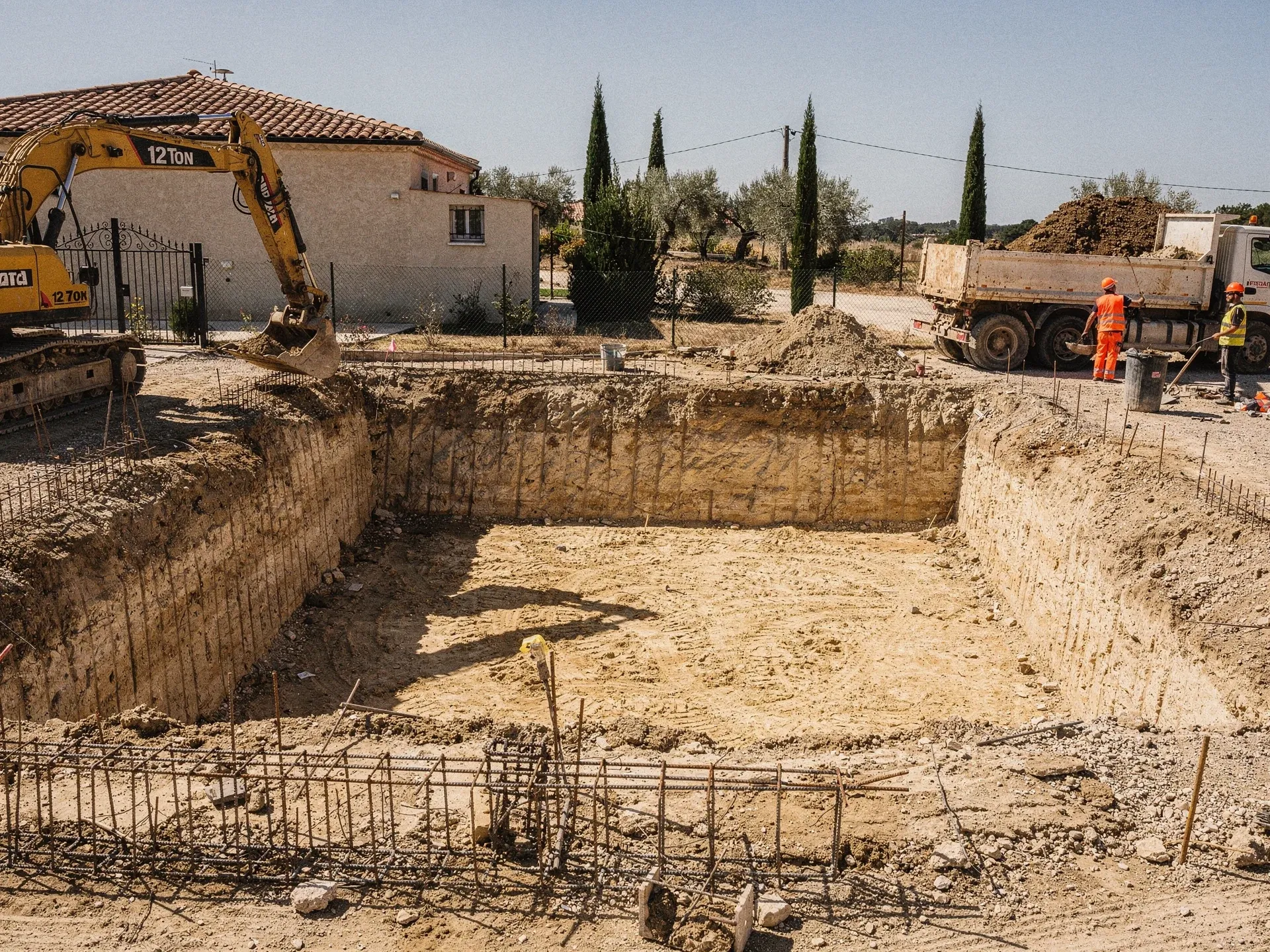 Fouille de piscine
