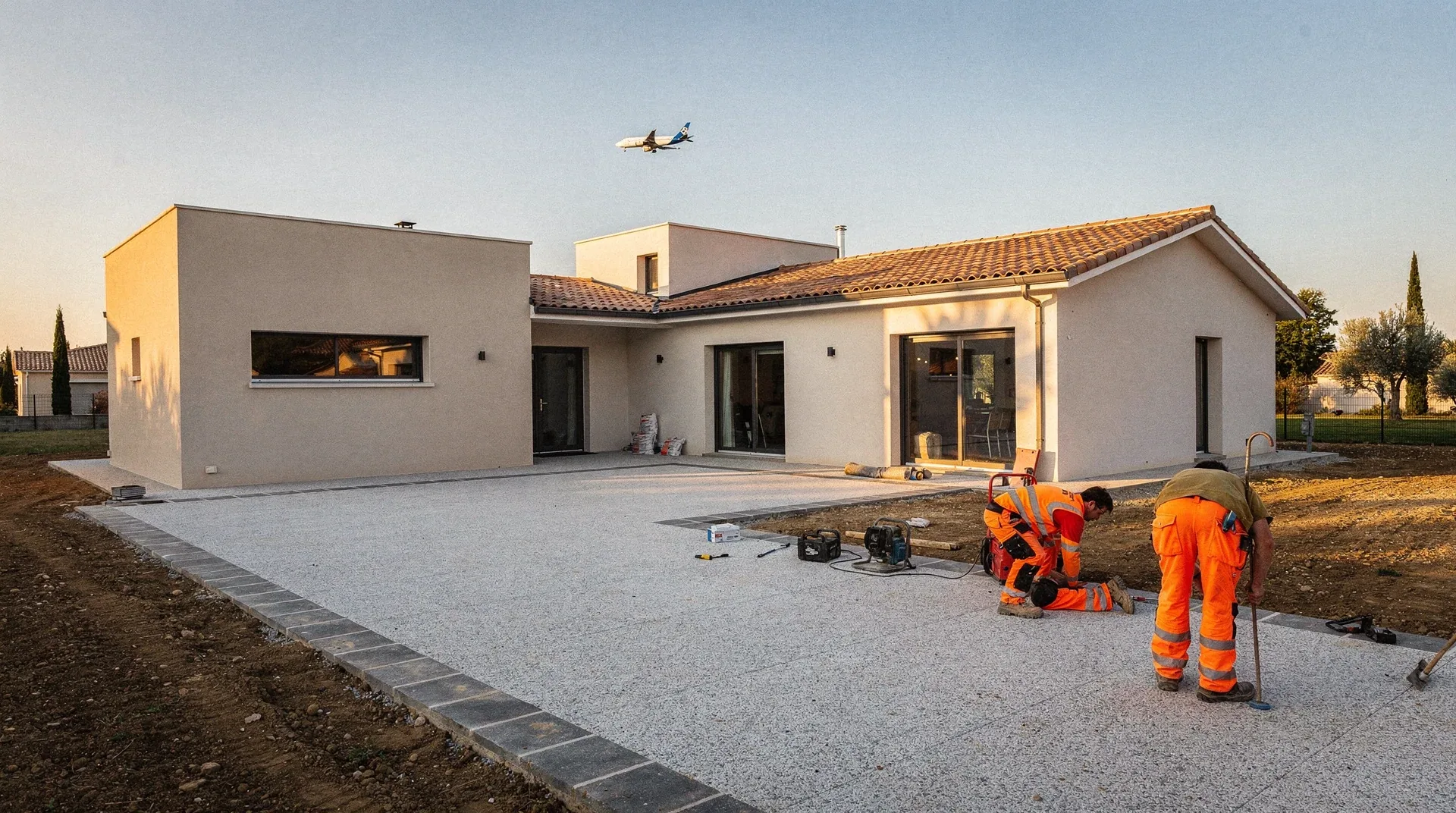 Chantier de terrassement à Blagnac